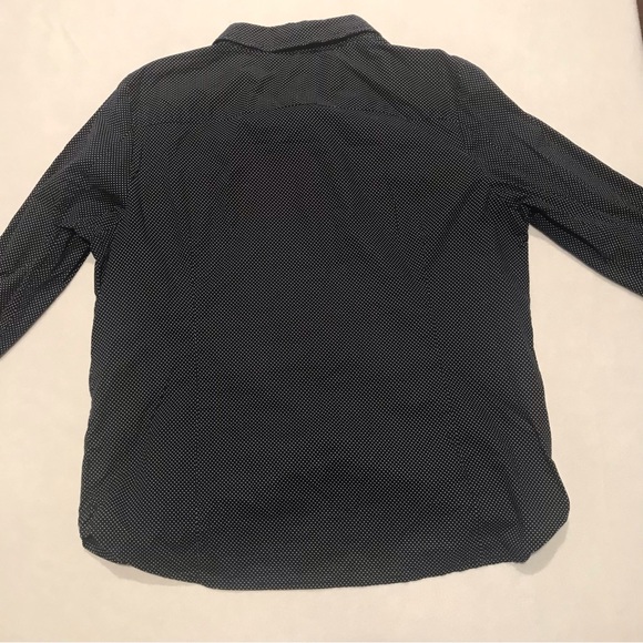 Tommy Hilfiger button down, navy with white dots, XL - Picture 7 of 8